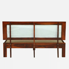 Solid Wood Queen Size Bed Without Storage