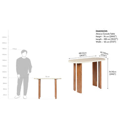 Marble Top Console Table