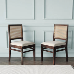 4 Seater Solid Sheesham Wood Dining Table With Chair