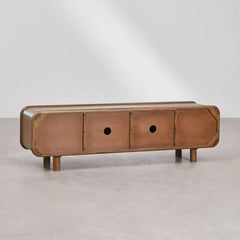 Wooden Walnut Finish TV Cabinet