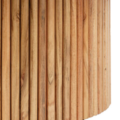 Tatvaacasa Luxury Wooden Round Coffee Table
