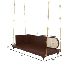 Tatvaacasa Wooden Indoor Swing with Minimalist Design