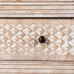 Carved Wooden Console Table