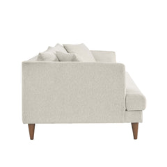 Tatvaacasa Modern Upholstered Sofa with Down-Blend Cushions & Tapered Wood Legs