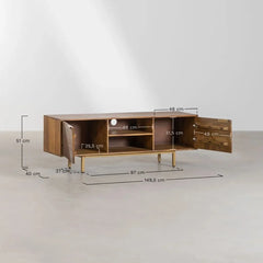 Mango Wood TV Stand (Solid Wood)