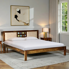 Sheesham Wood King Size Bed Without Storage