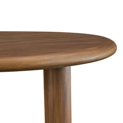 Tatvaacasa Kidney-Shaped Free Coffee Table in Walnut