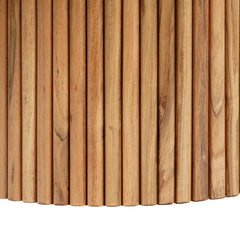 Tatvaacasa Luxury Wooden Round Coffee Table