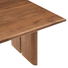 Wood Coffee Table in Walnut Finish