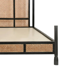 Cane Mango Wood Poster Bed