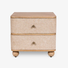 Modern Mango Wooden Natural Bedside Table