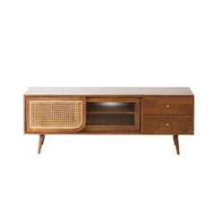 Modern Cane Tv Unit for Living Room