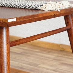 Tatvaacasa 6-Seater Solid Wood Dining Table Set with Cushioned Chairs & Bench