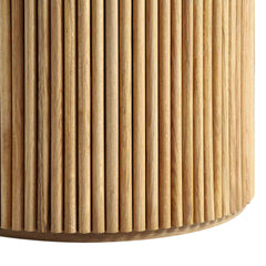 Linea Casa Round Pedestal Dining Table, Oak