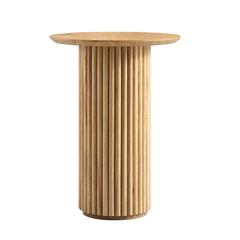 Linea Casa Oak Round Side Table, Oak