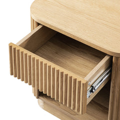 Linea Casa 1-Drawer Bedside Table, Oak