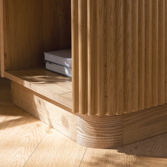 Linea Casa 1-Drawer Bedside Table, Oak