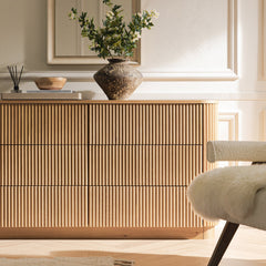 Linea Casa Chest of 6 Drawers, Oak