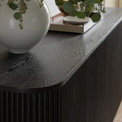 Linea Casa Large 4-Door Sideboard, Black