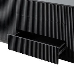 Linea Casa Large 2-Door Sideboard with Drawers, Black