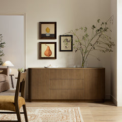 Linea Casa Large 2-Door Sideboard with Drawers, Black