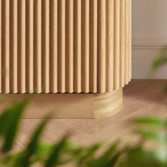 Linea Casa 3-Door Shoe Storage Cabinet, Oak