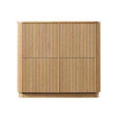 Linea Casa 4-Door Shoe Storage Cabinet, Oak