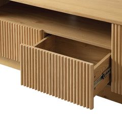 Linea Casa 200cm Wide TV Unit with Drawers, Oak