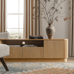 Linea Casa 200cm Wide TV Unit with Drawers, Oak