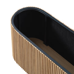 Linea Casa Storage Ottoman Bench, Oak