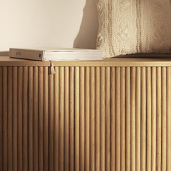 Linea Casa Storage Ottoman Bench, Oak