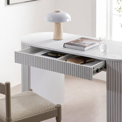 Linea Casa 1-Drawer Writing Desk, Washed White