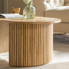 Linea Casa Oval Coffee Table, Oak