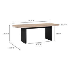 Luxury Modern Oval Dining Table