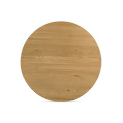 Natural Wooden Round Dining Table for Dining Room