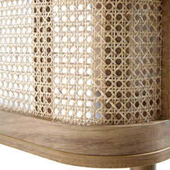 Regal Curved Rattan Coffee Table, Natural
