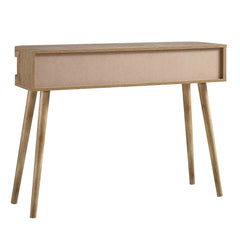 Regal Curved Rattan 2-Door Table, Natural