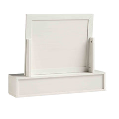 Nordic Woven Rattan Vanity Mirror, White