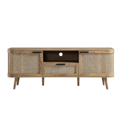 Regal Curved Rattan 150cm TV Unit, Natural