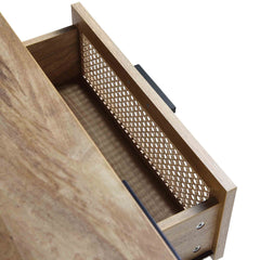 Regal Curved Rattan 150cm TV Unit, Natural