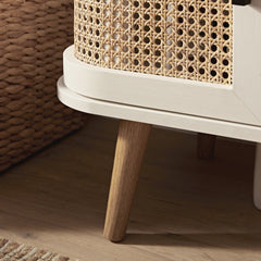 Regal Curved Rattan Undersink Unit, White