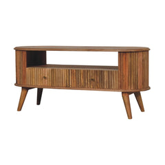 Tatvaacasa Aarav Natural Wood TV Unit