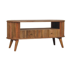Tatvaacasa Aarav Natural Wood TV Unit