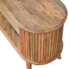 Tatvaacasa Aarav Natural Wood TV Unit