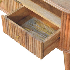 Tatvaacasa Aarav Natural Wood TV Unit