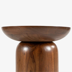 Wooden Round Side Table