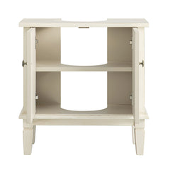 Signature Whitewashed Carved Bathroom Undersink Unit