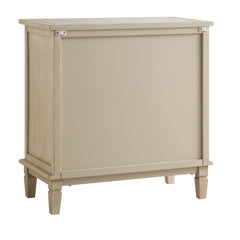 Signature Whitewashed Carved Small Sideboard