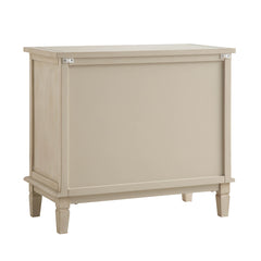 Signature Whitewashed Carved 3 Drawer Chest