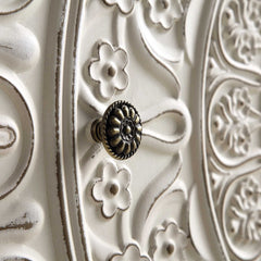Signature Whitewashed Carved 3 over 4 Drawer Chest